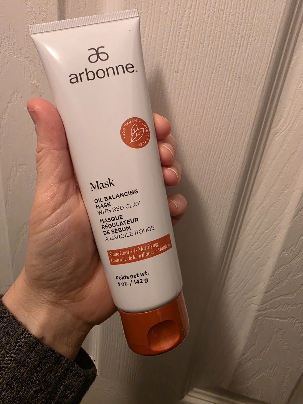 Arbonne Oil Balancing Mask Red Clay 5 oz Shine Control Sealed